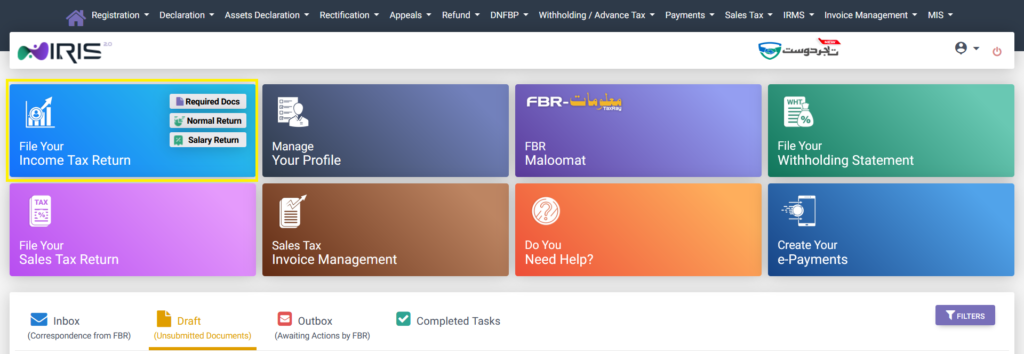 Filing a Tax Return Tax Filing